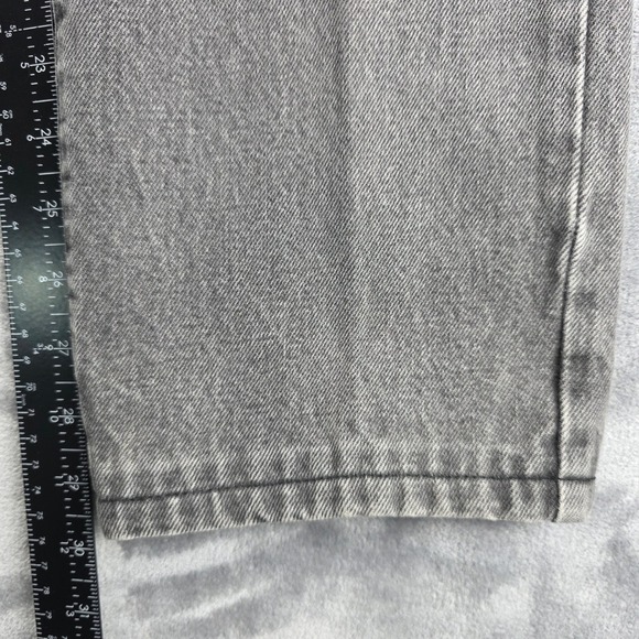 VTG Guess Jeans USA Georges Marciano 32 Gray Black Wash Triangle Logo 90s Mens - Picture 10 of 11